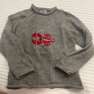 Grey Lobster Sweater